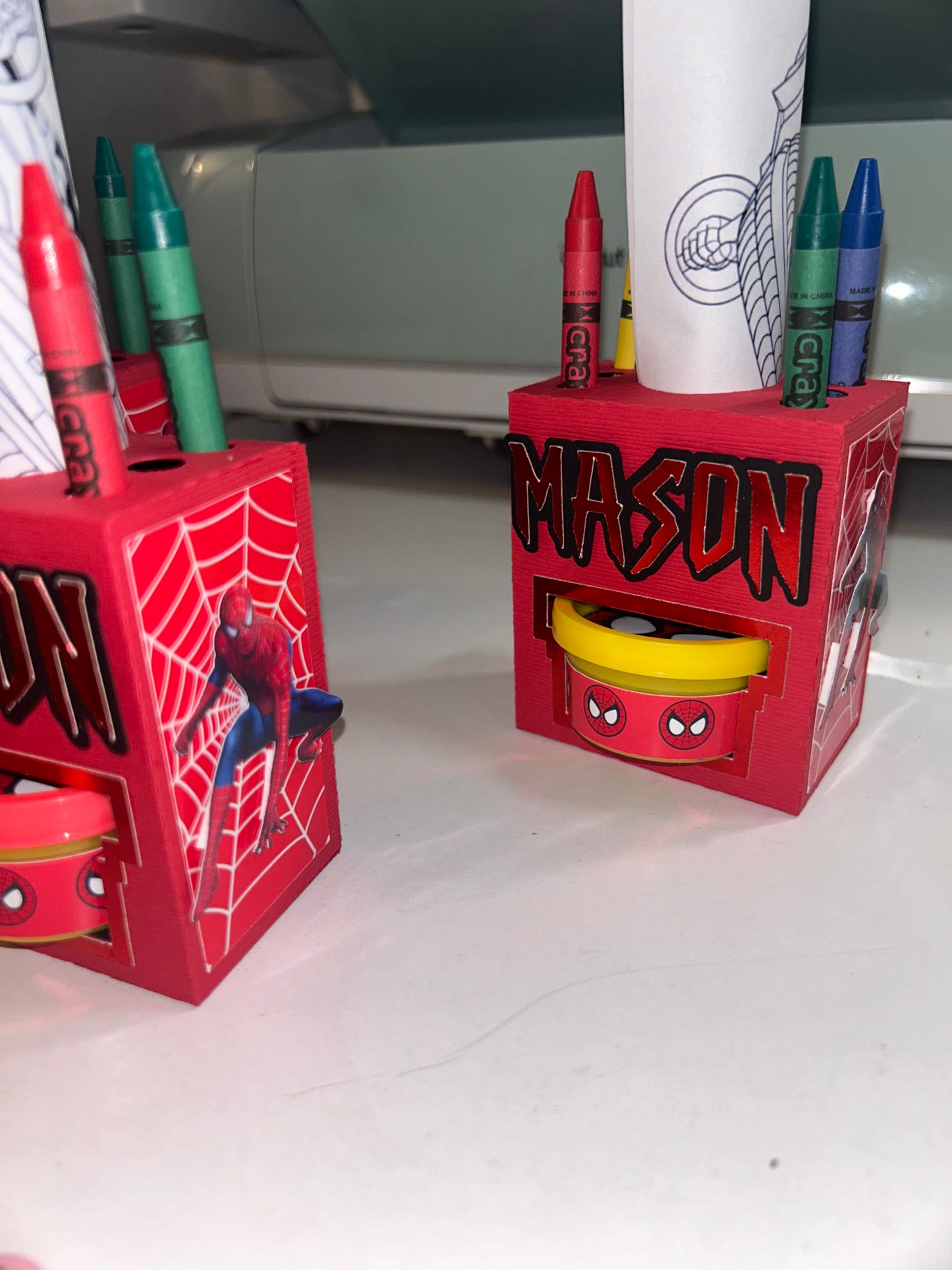 Custom Coloring Sheets/Mini Playdoh Boxes