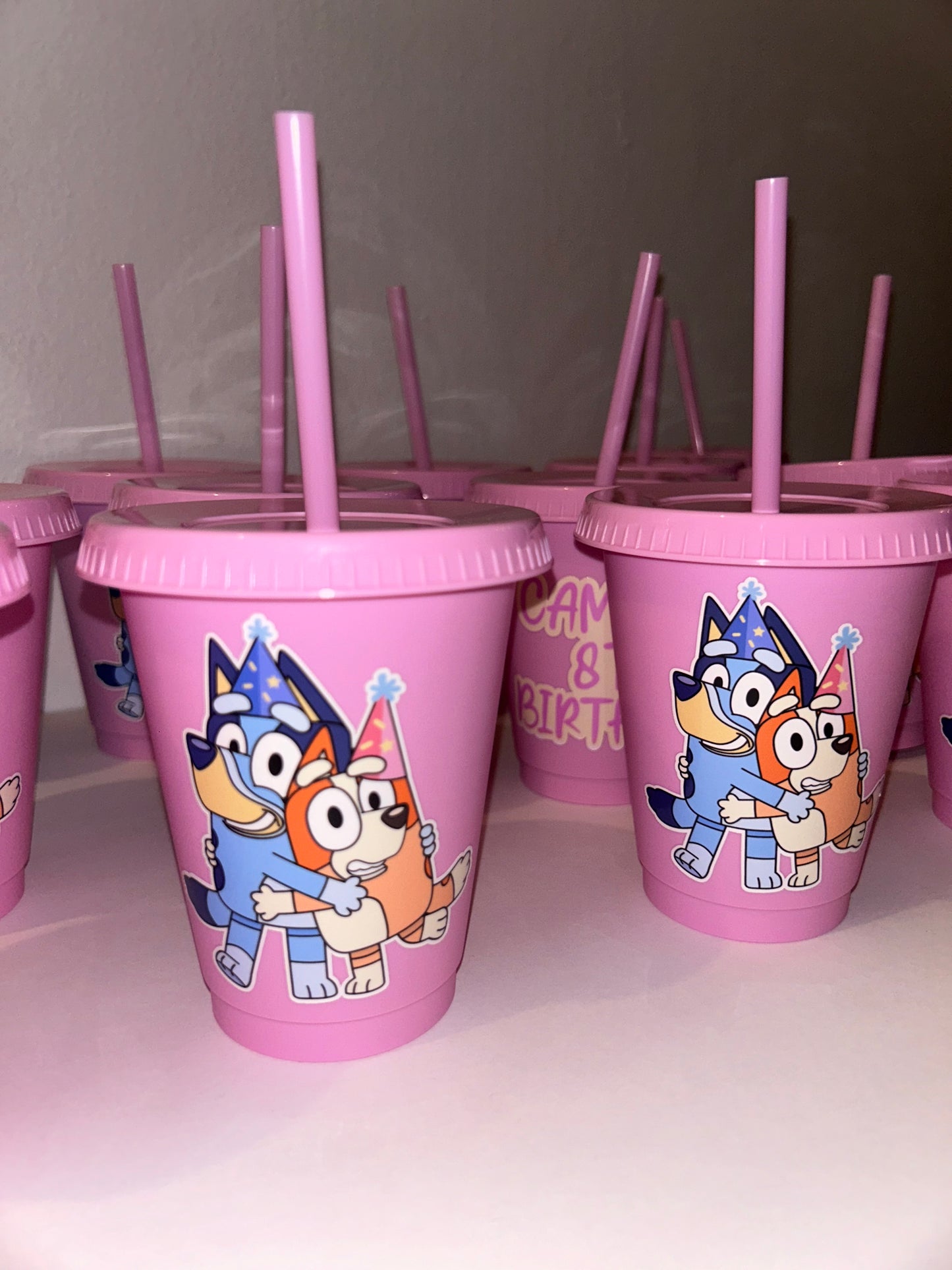 Custom Cups With Lids & Straws