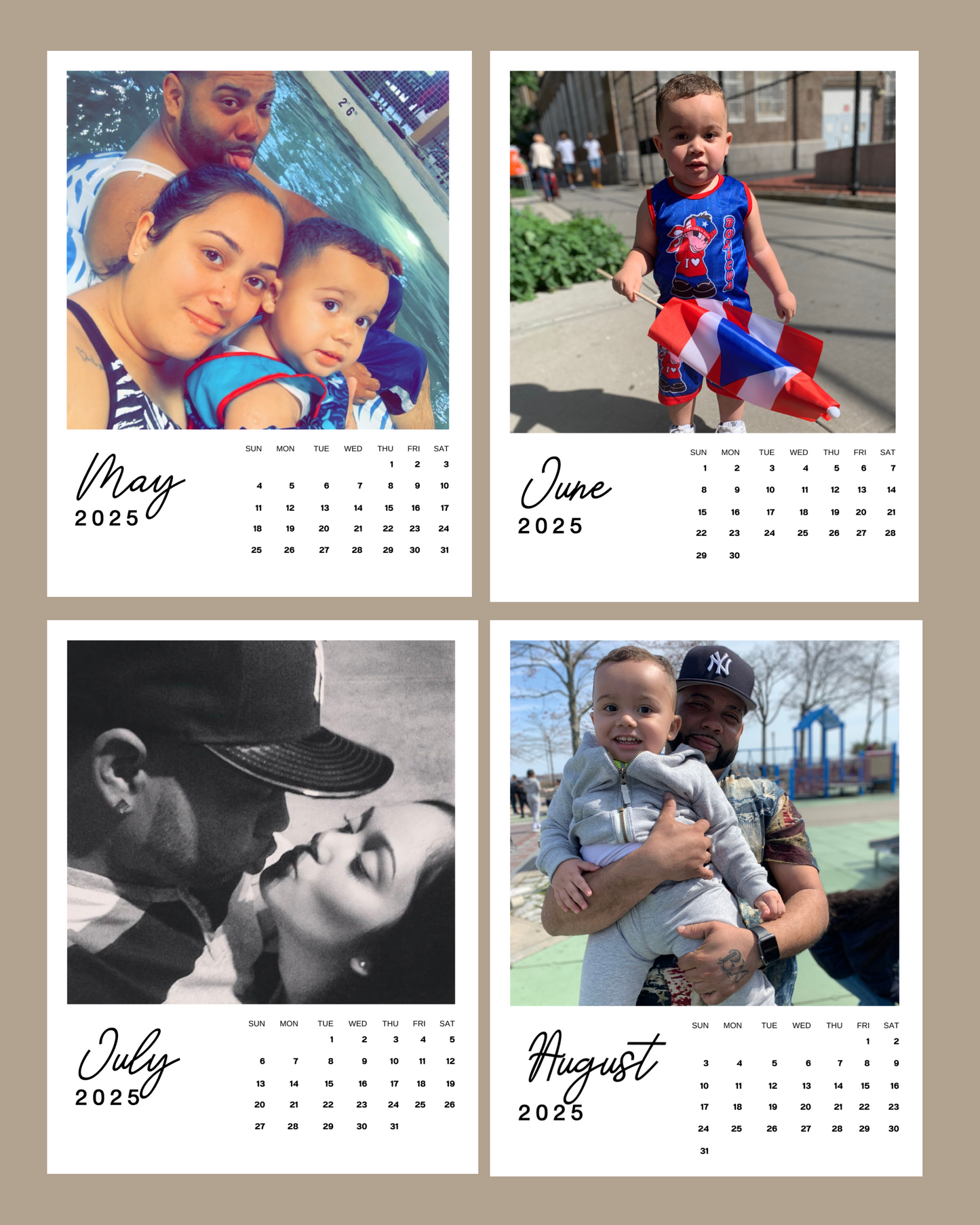 2025 Calendar Photo Magnets