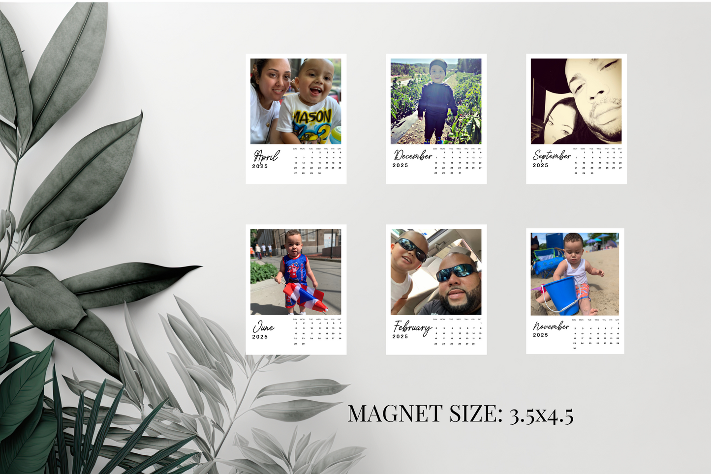 2025 Calendar Photo Magnets