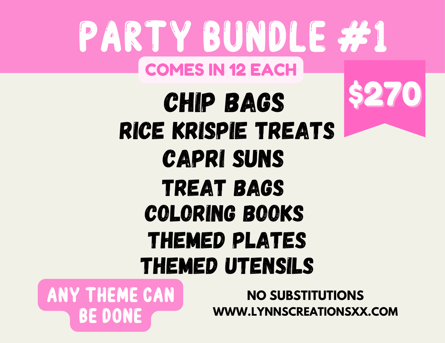 PARTY BUNDLE #1 PARTY FAVOR