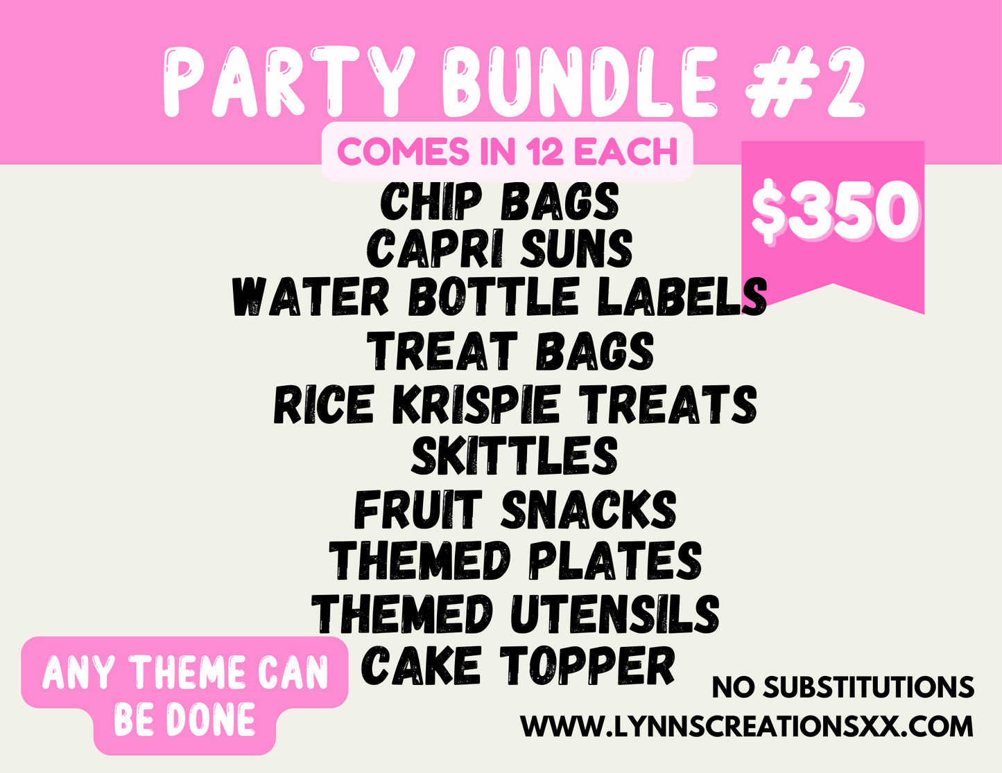 PARTY BUNDLE #2 PARTY FAVORS