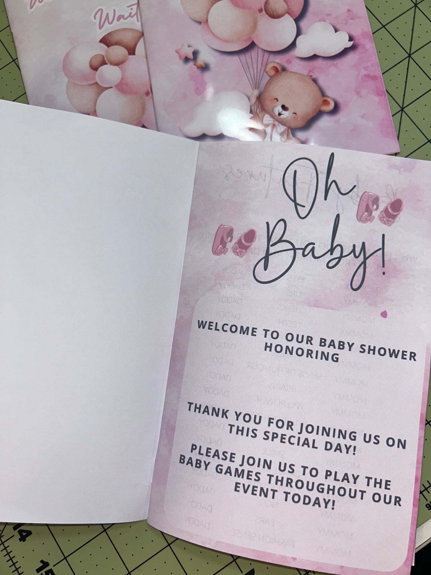 Baby Shower Game Books